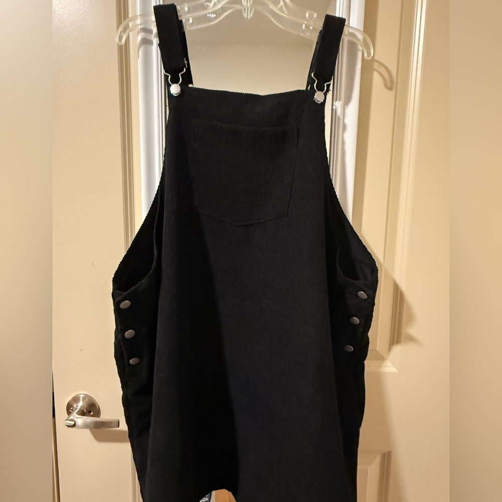 Size 22 Black Corduroy overall dress